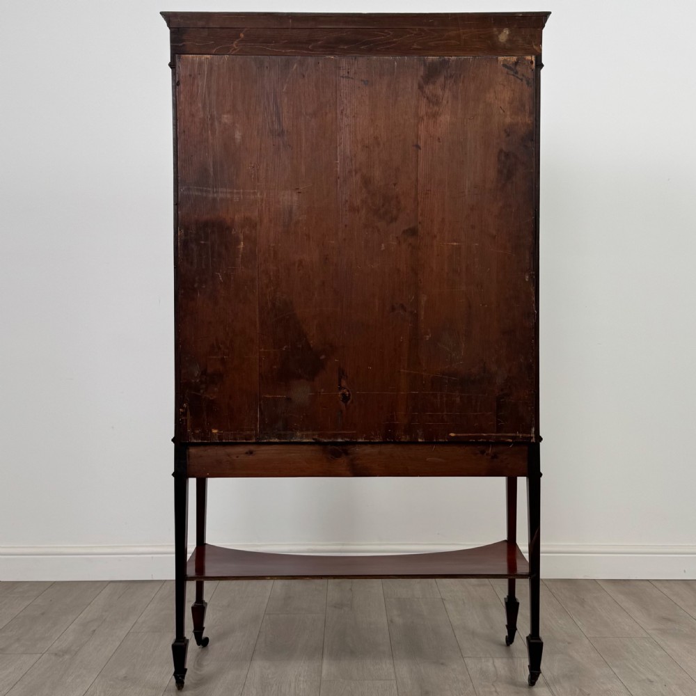 Antique 20th Century Edwardian Display Cabinet In Mahogany  View VI