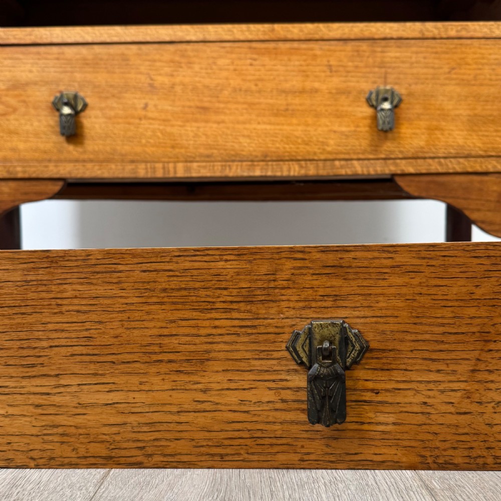 Antique 20th Century Pair Of Oak Chest Of Drawers  View XII