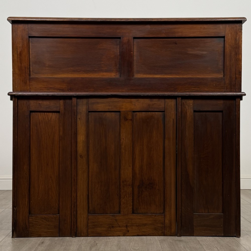 Antique 20th Century Edwardian Roll Top Desk In Oak View VI
