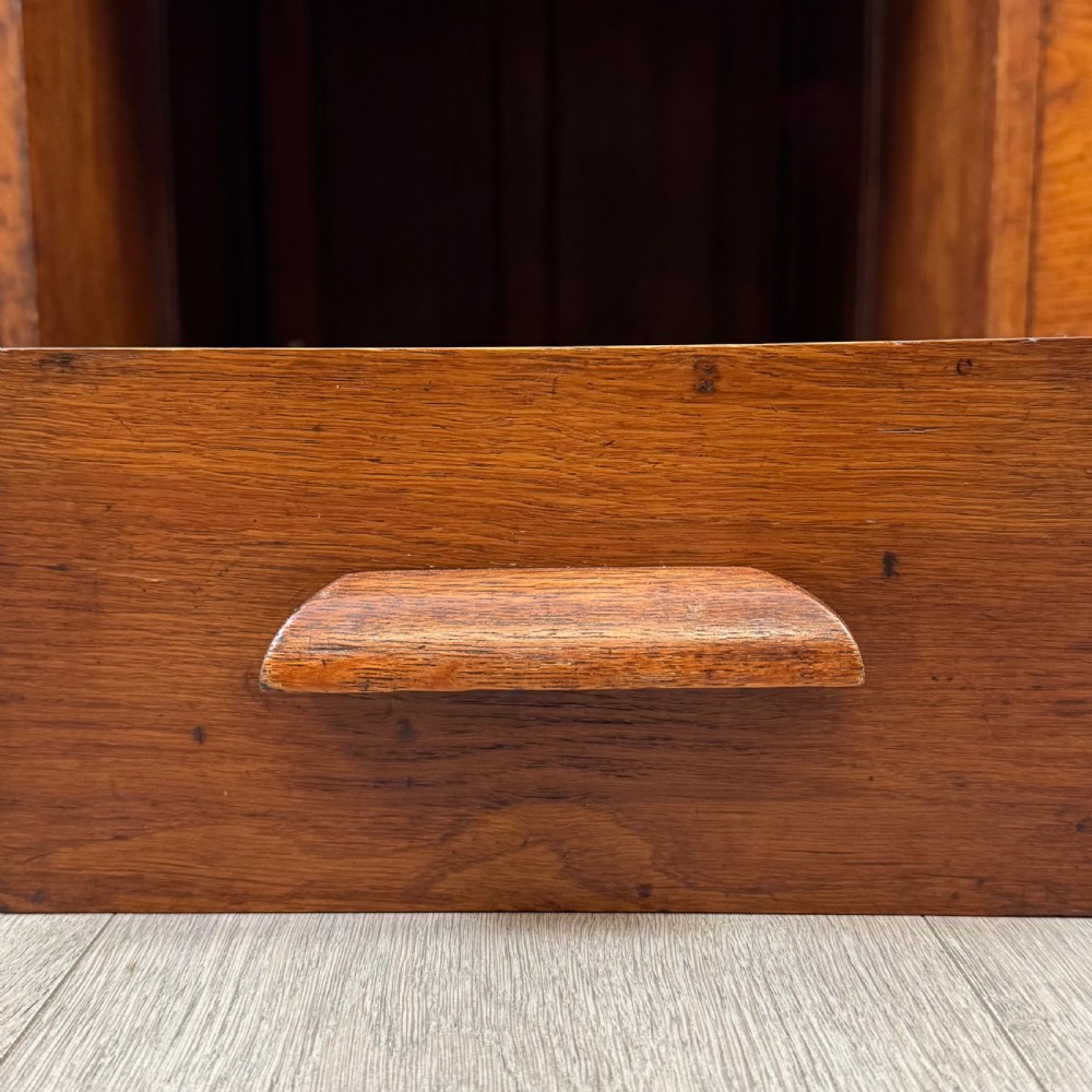 Antique 20th Century Edwardian Roll Top Desk In Oak View XIII