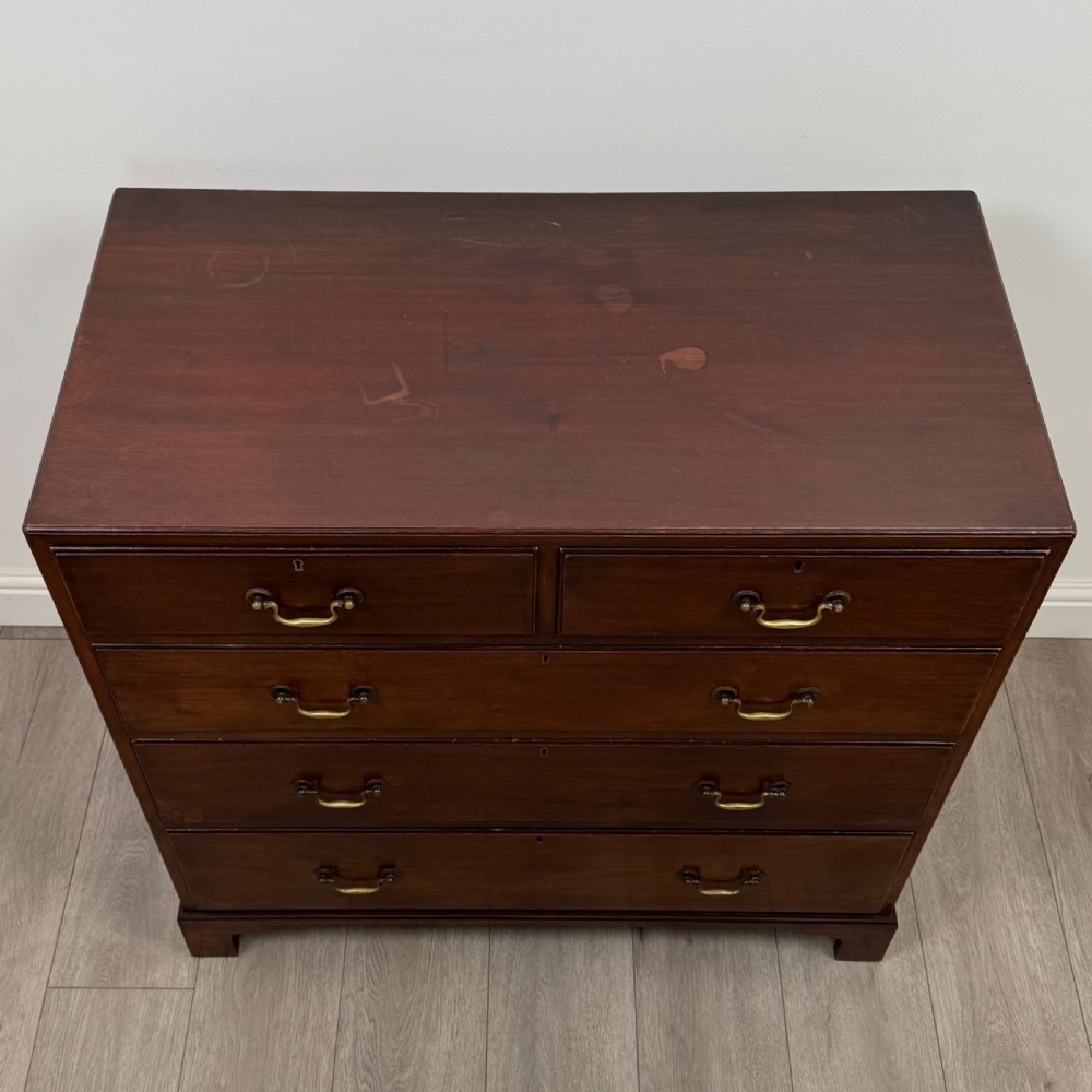 Antique 19th Century Georgian Style Chest Of Drawers In Mahogany  View IX