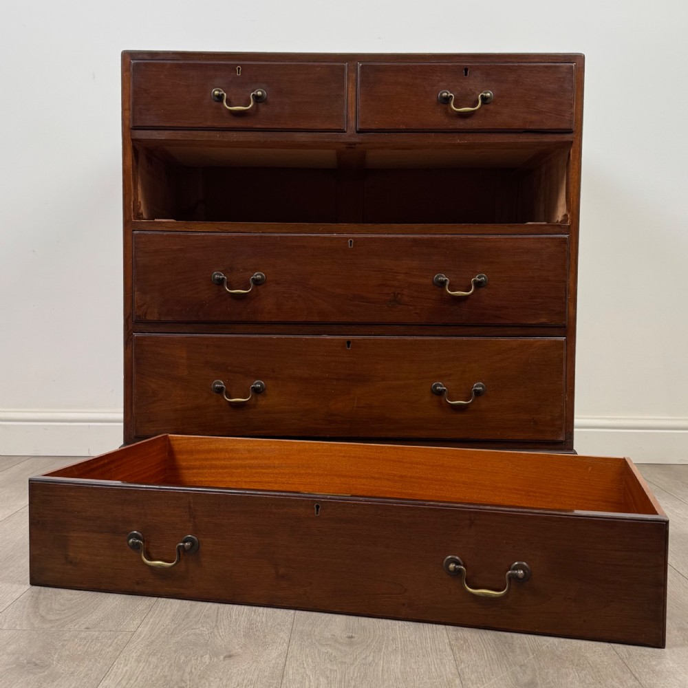 Antique 19th Century Georgian Style Chest Of Drawers In Mahogany  View X