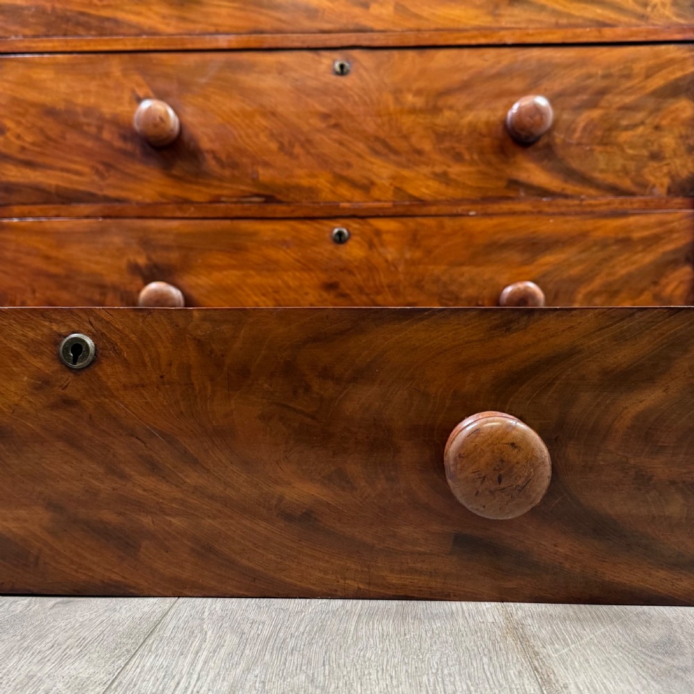 Antique 19th Century Victorian Chest Of Drawers In Mahogany View XI