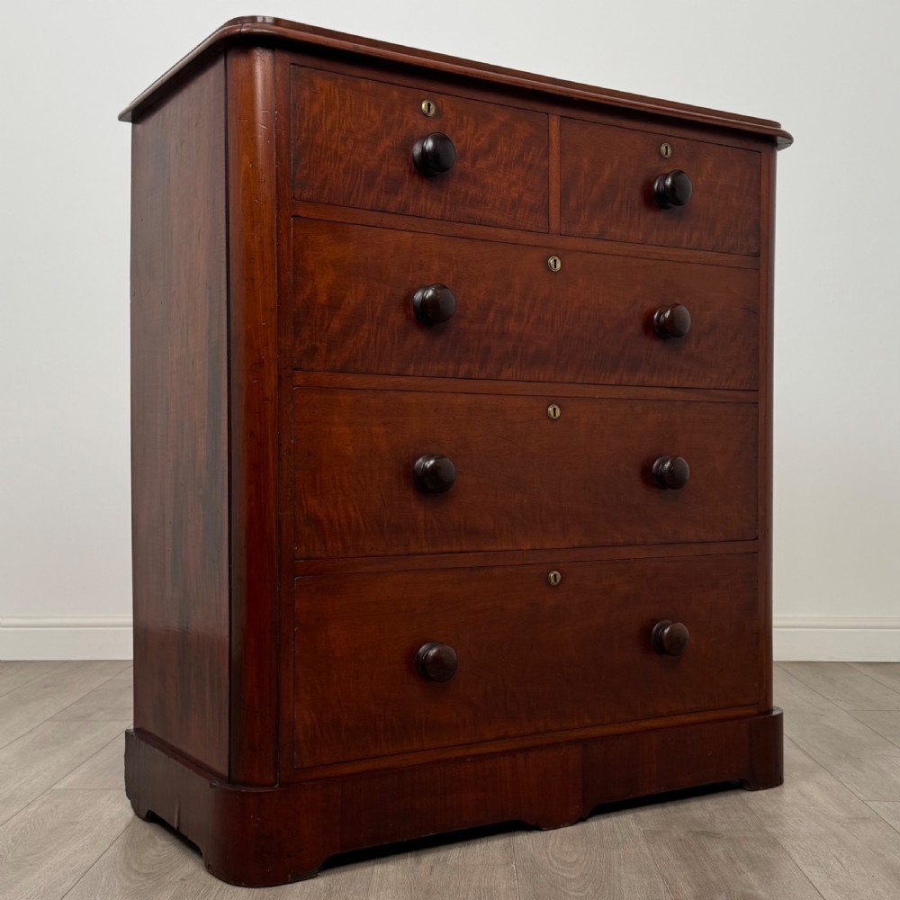  Antique 19th Century Victorian Mahogany Chest Of Drawers View VIII