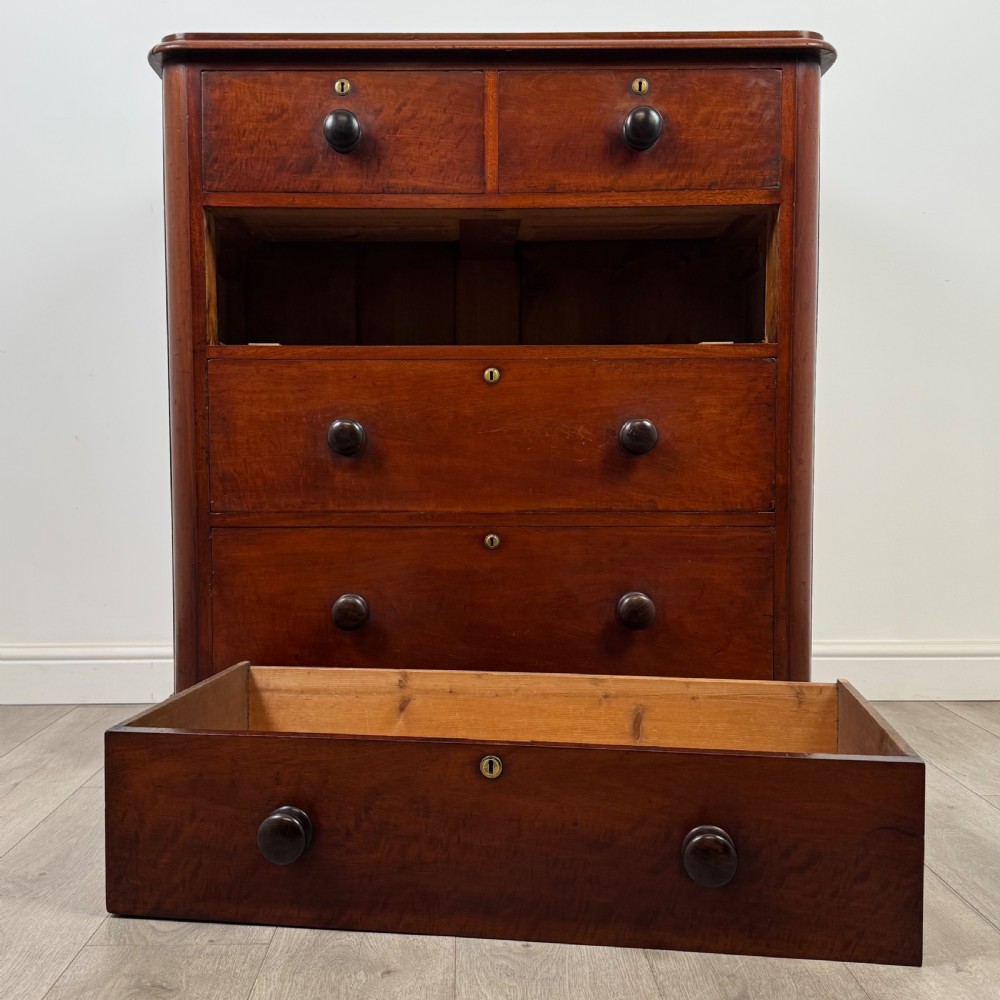  Antique 19th Century Victorian Mahogany Chest Of Drawers View X