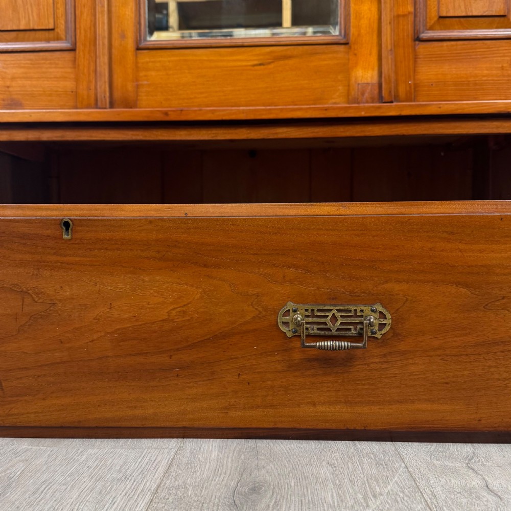 Antique 20th Century Edwardian Wardrobe In Walnut View XI
