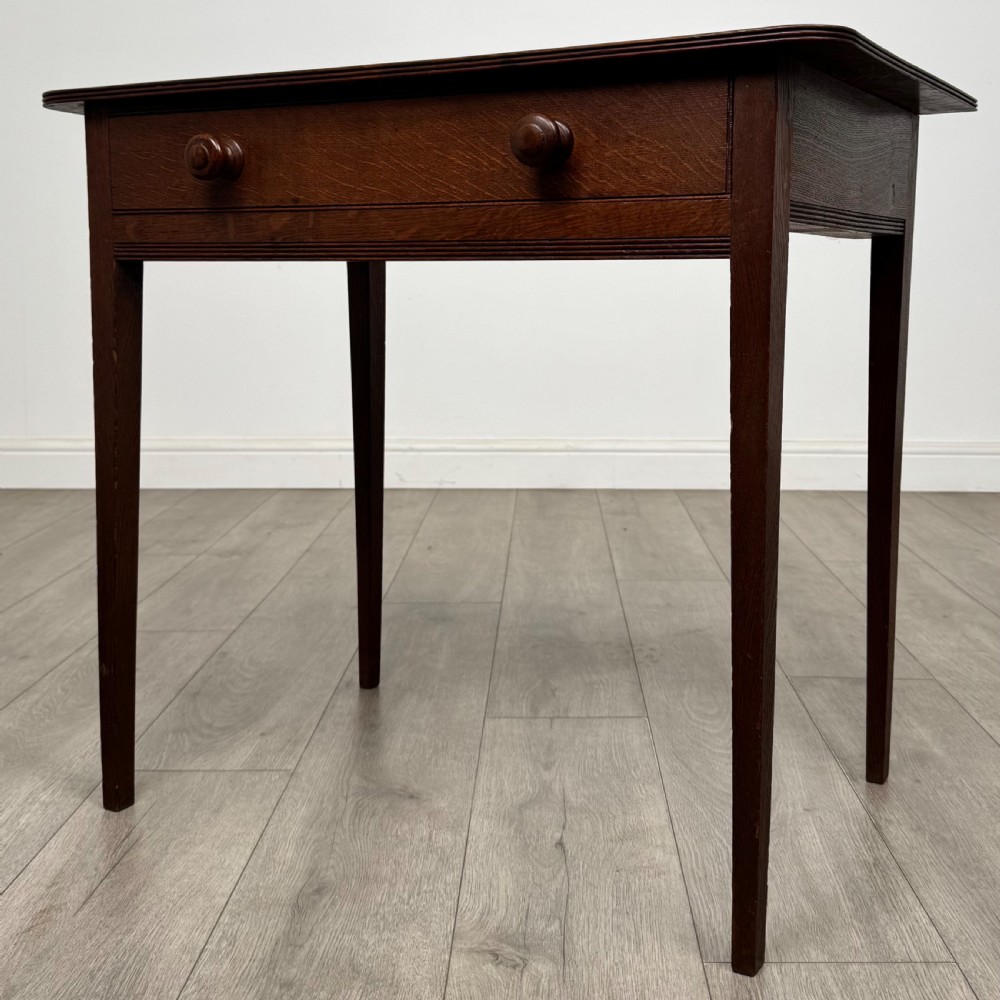  Antique 18th Century Georgian Writing Table In Oak View II