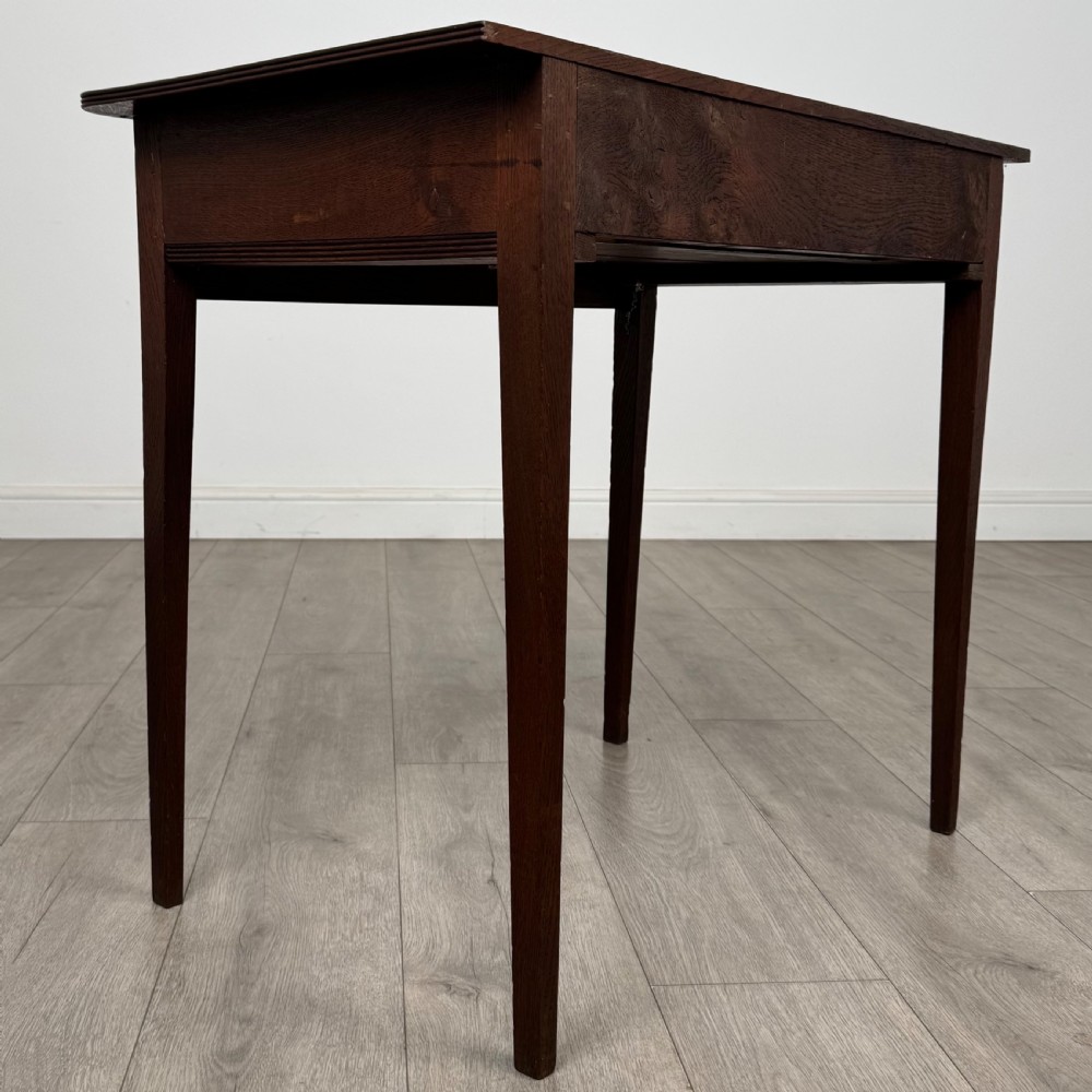  Antique 18th Century Georgian Writing Table In Oak View IV