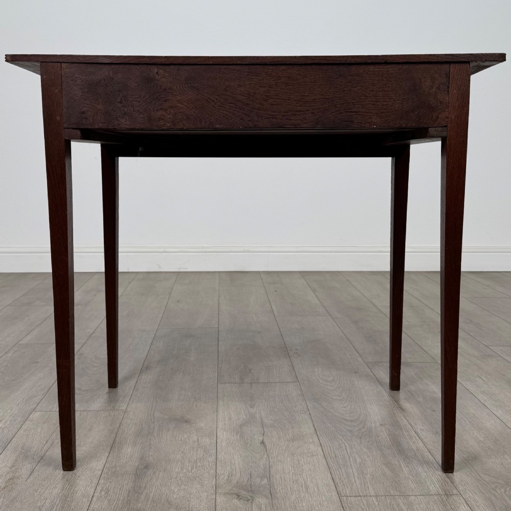  Antique 18th Century Georgian Writing Table In Oak View V