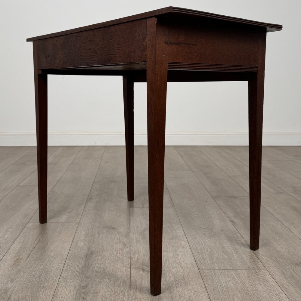  Antique 18th Century Georgian Writing Table In Oak View VI