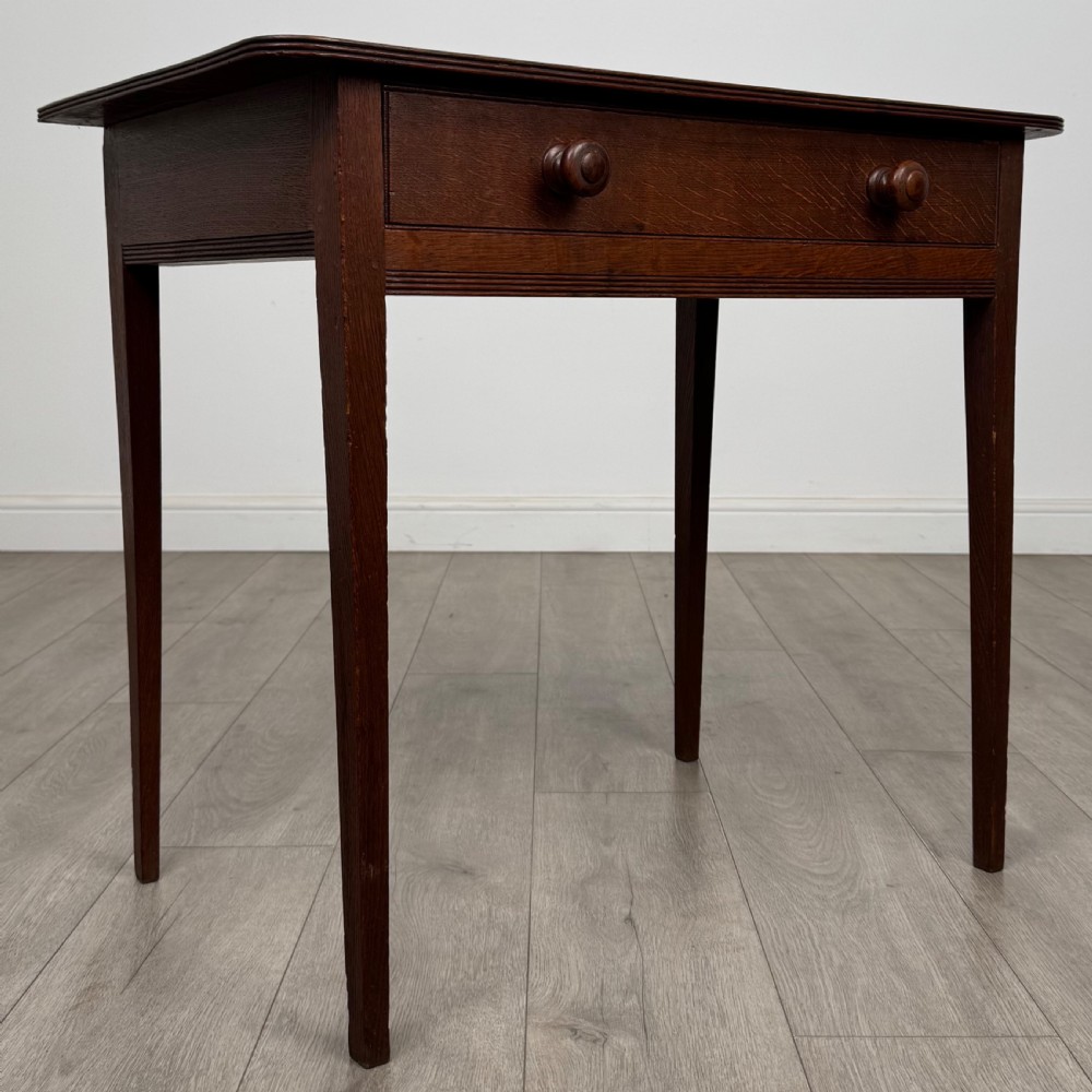  Antique 18th Century Georgian Writing Table In Oak View VIII