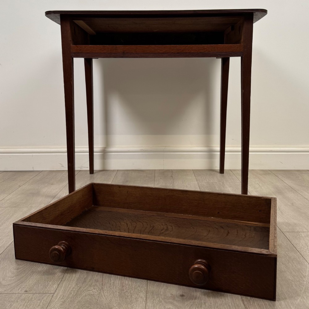  Antique 18th Century Georgian Writing Table In Oak View X