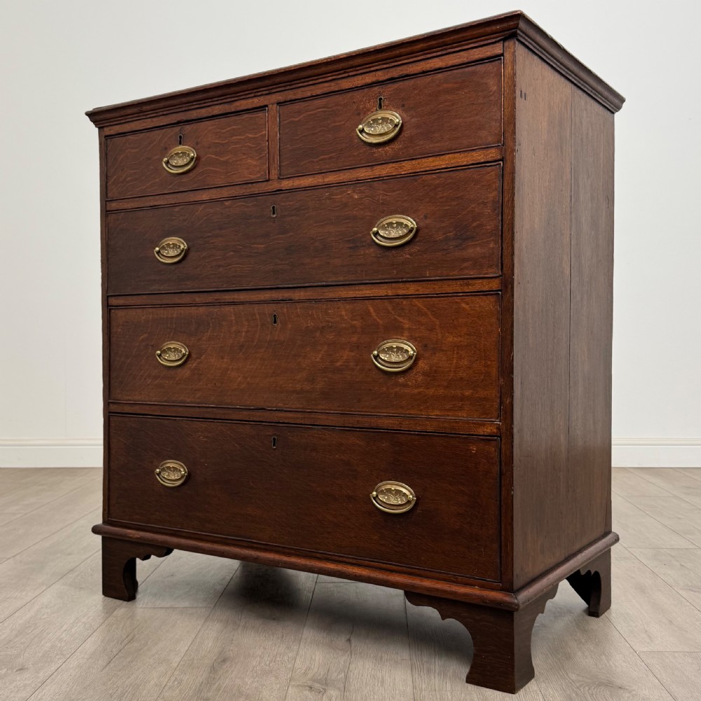 Antique 18th Century Georgian Chest Of Drawers In Oak View II