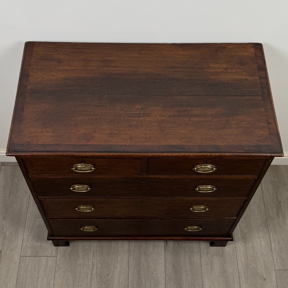 Antique 18th Century Georgian Chest Of Drawers In Oak View IX