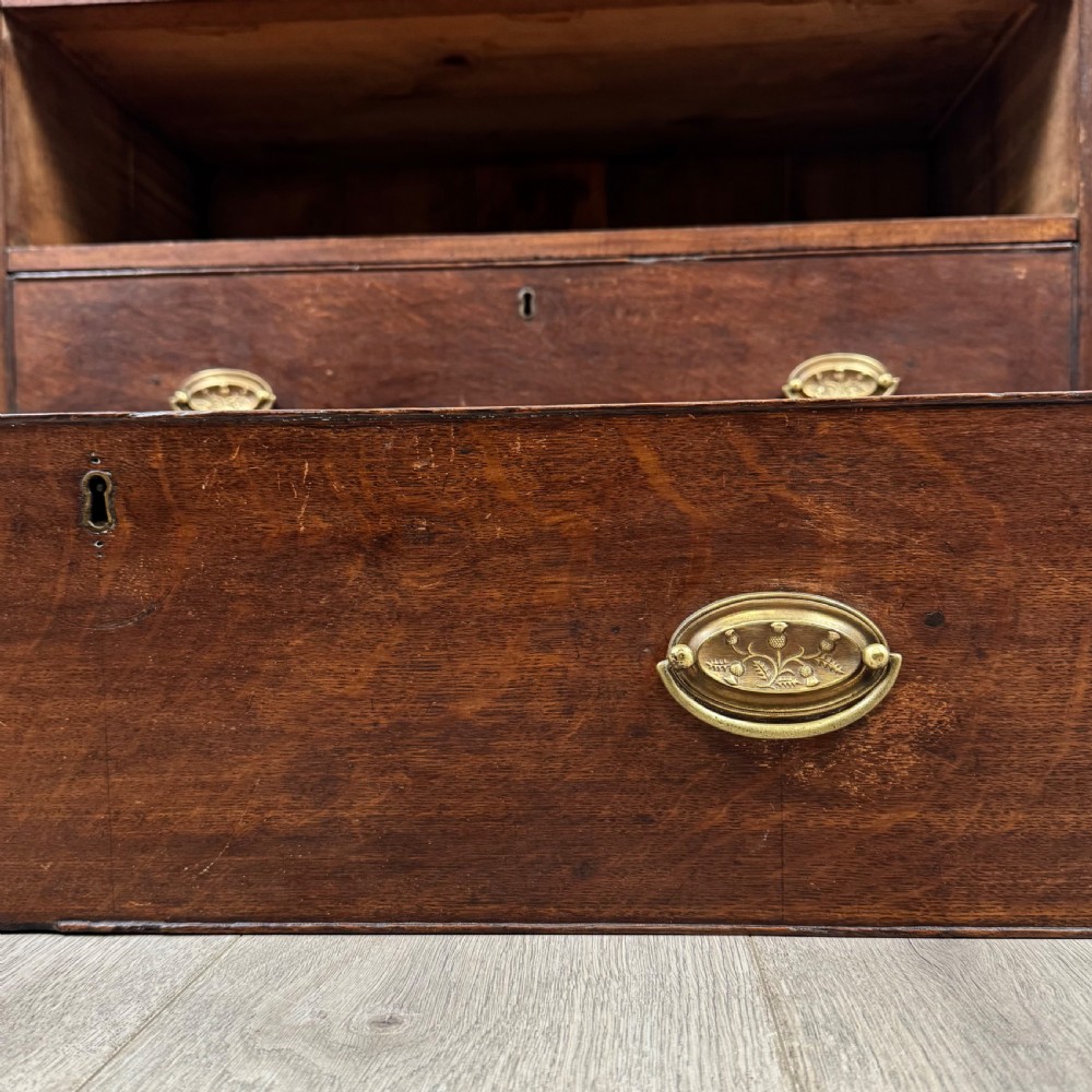 Antique 18th Century Georgian Chest Of Drawers In Oak View XI