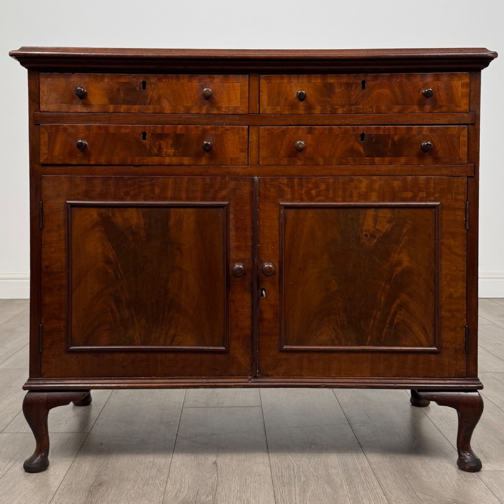 Antique 20th Century Edwardian Cupboard In Mahogany 