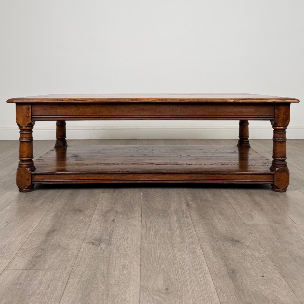  Antique 20th Century Large Coffee Table In Cherry Wood  View VII