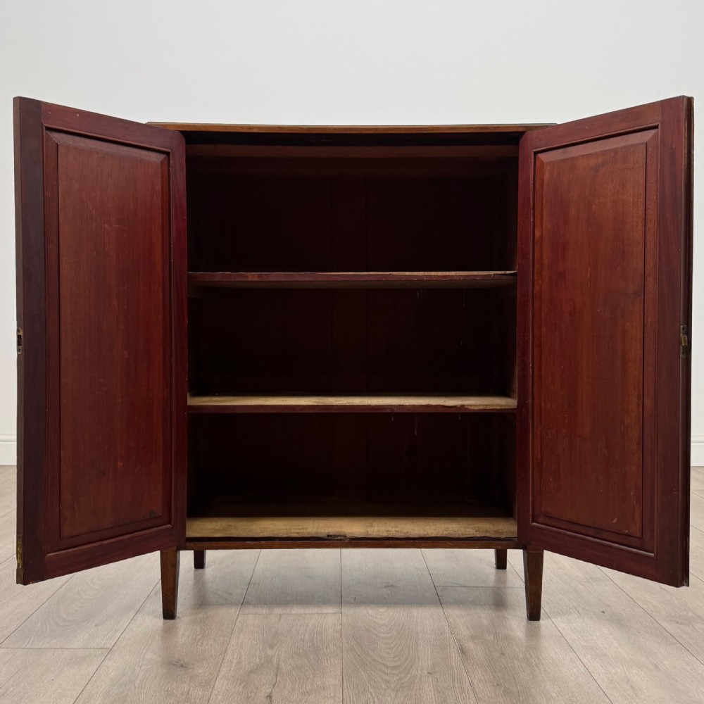 Antique 20th Century Inlaid Edwardian Cupboard In Mahogany View II