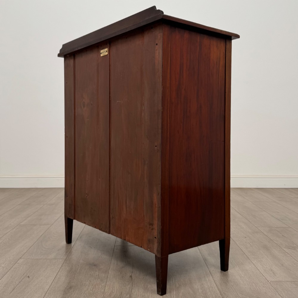 Antique 20th Century Inlaid Edwardian Cupboard In Mahogany View VII