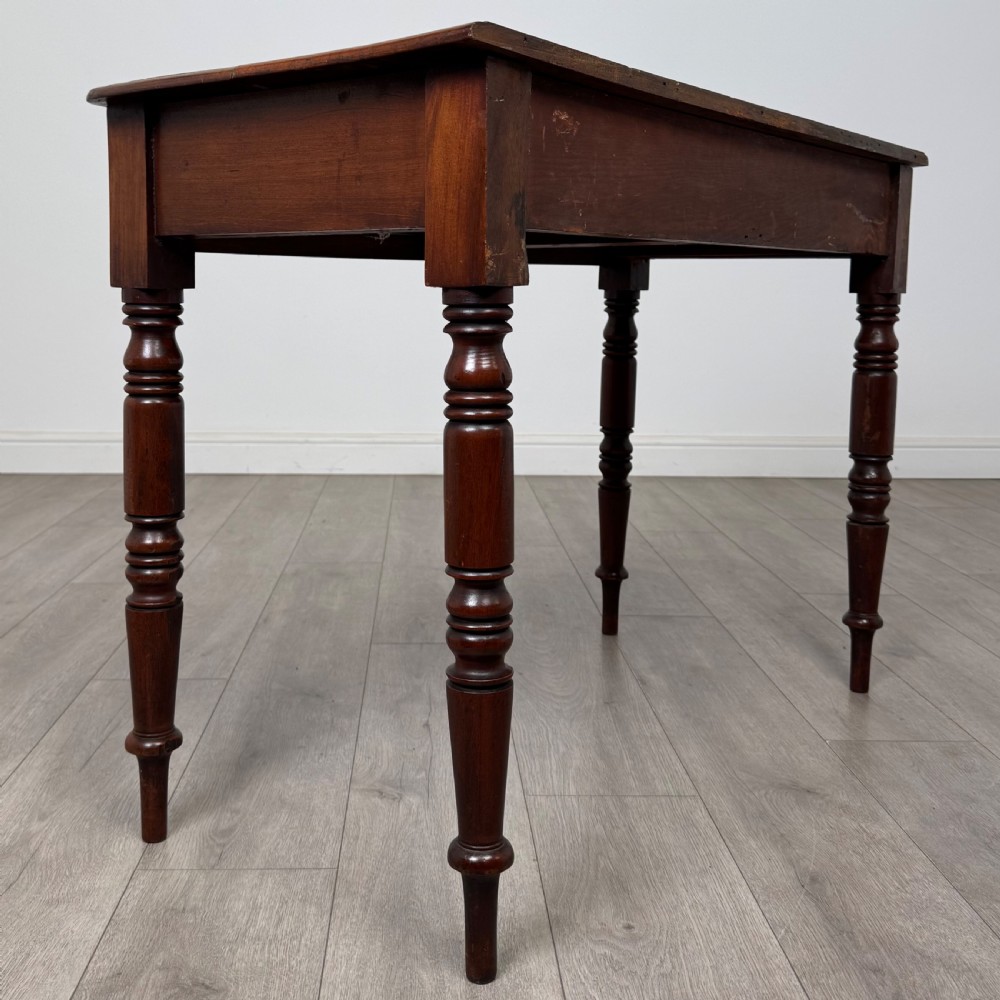  Antique 19th Century Victorian Writing Table In Mahogany  View IV