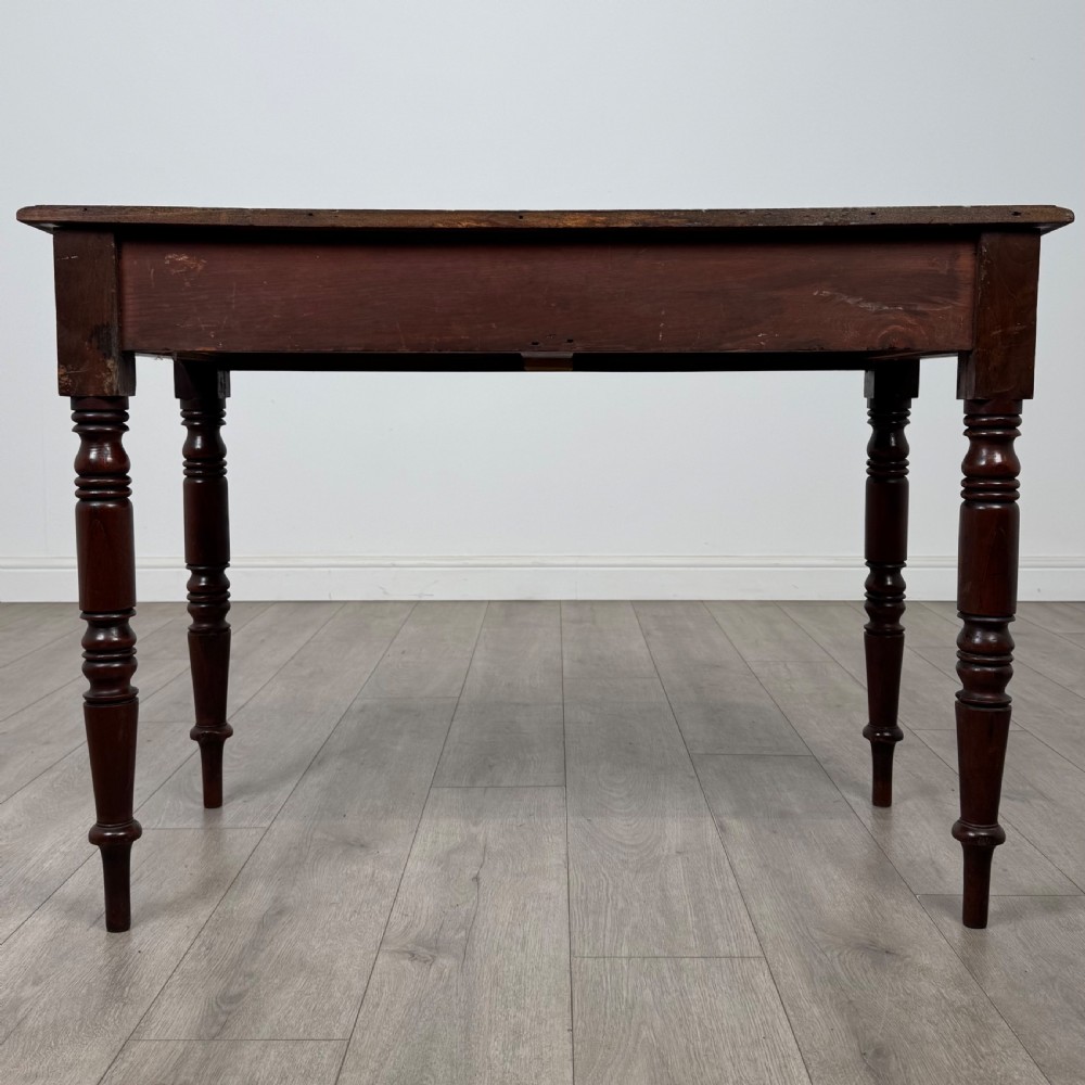 Antique 19th Century Victorian Writing Table In Mahogany  View V