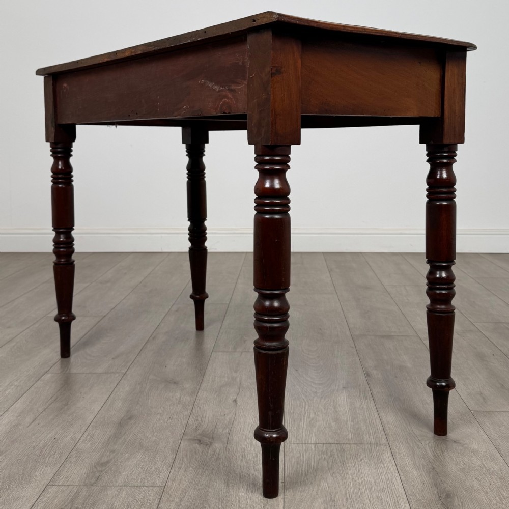  Antique 19th Century Victorian Writing Table In Mahogany  View VI