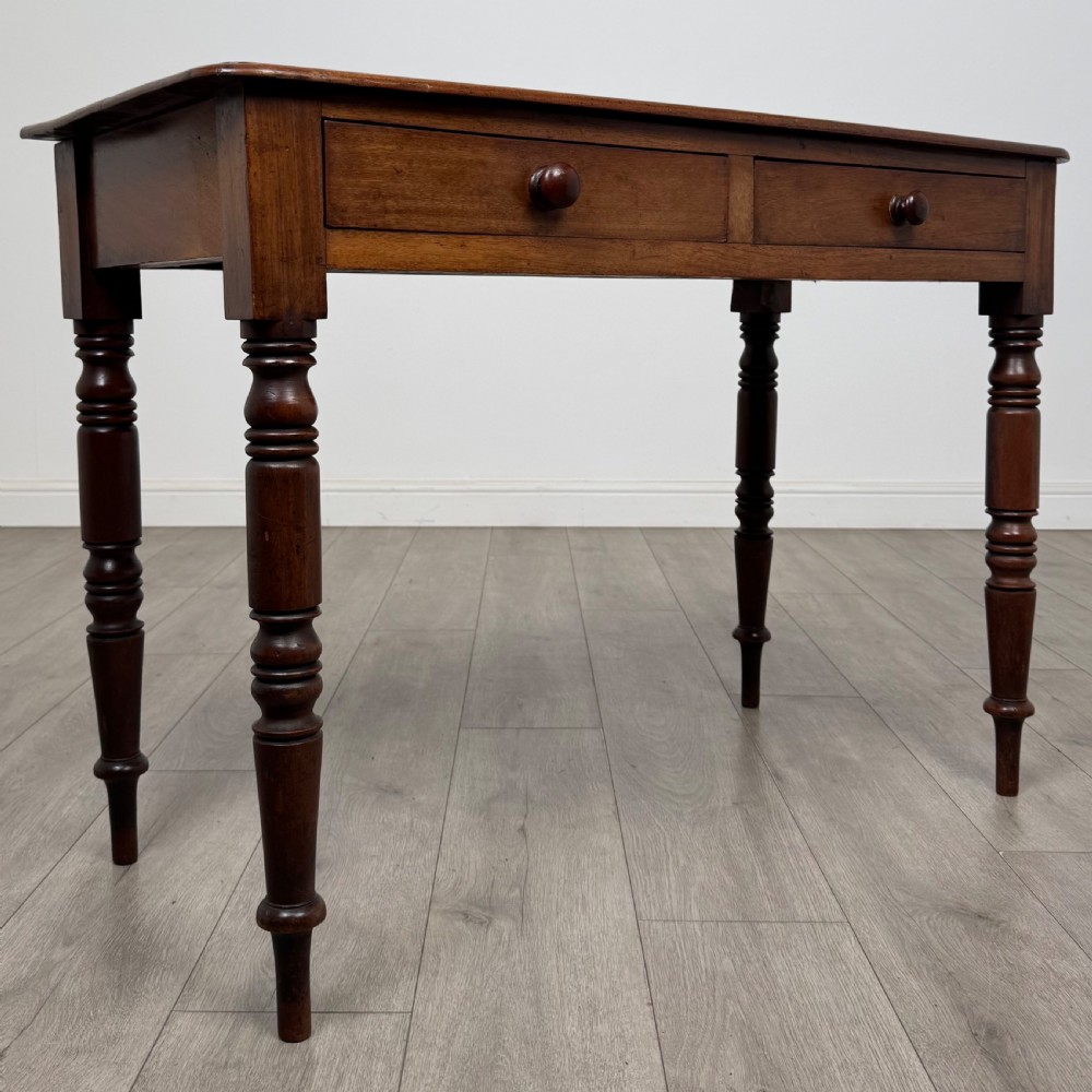  Antique 19th Century Victorian Writing Table In Mahogany  View VIII