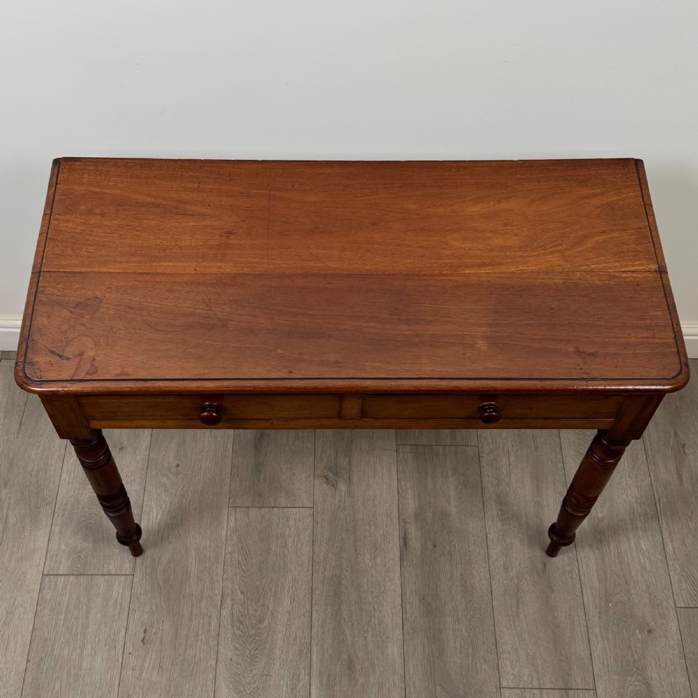  Antique 19th Century Victorian Writing Table In Mahogany  View IX