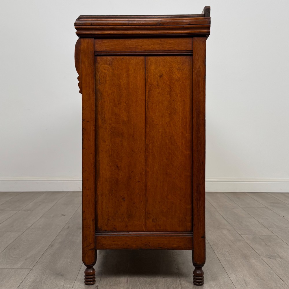 Antique 19th Century Fine Quality Sideboard In Golden Oak View IV