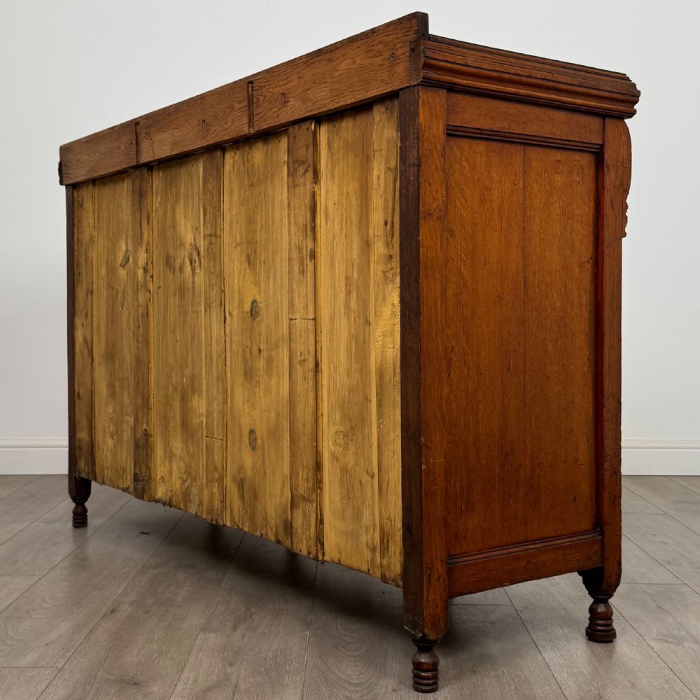 Antique 19th Century Fine Quality Sideboard In Golden Oak View VII