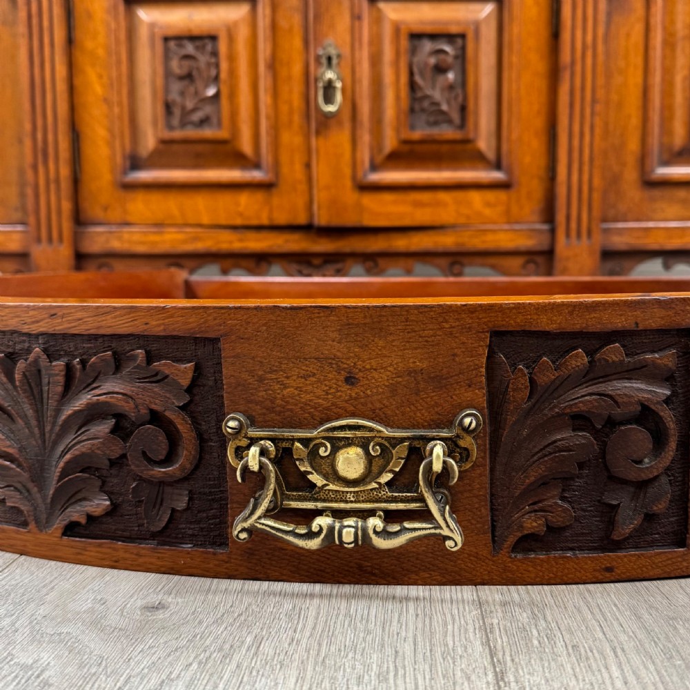 Antique 19th Century Fine Quality Sideboard In Golden Oak View IX