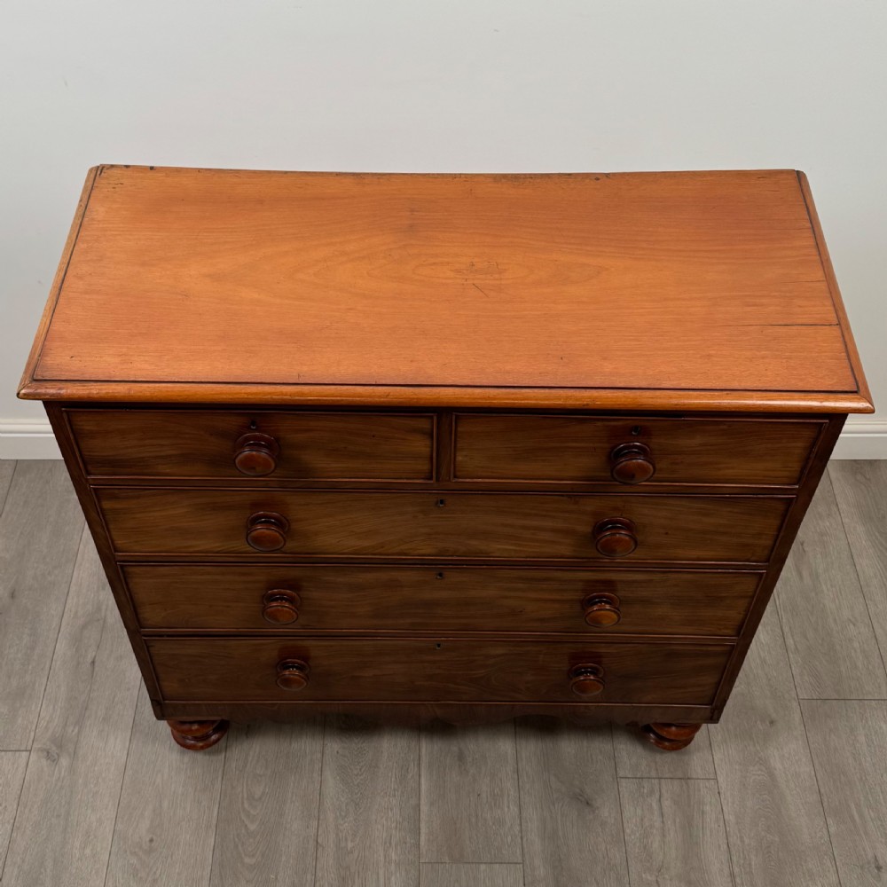 Antique 19th Century Victorian Mahogany Chest Of Drawers  View IX