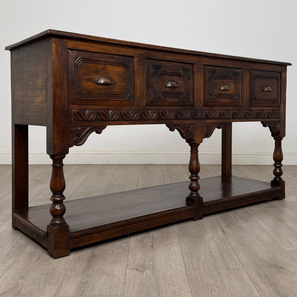  Antique 20th Century Good Quality Dresser Base In Walnut View VIII