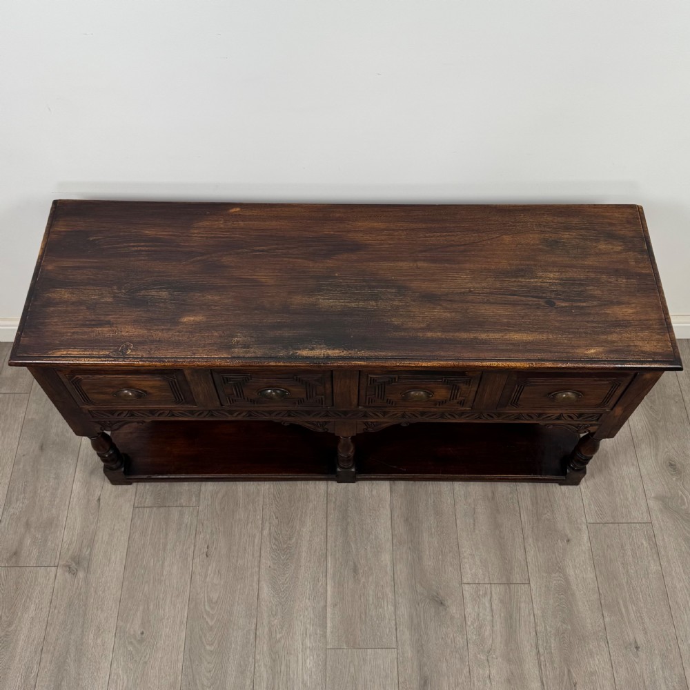  Antique 20th Century Good Quality Dresser Base In Walnut View IX