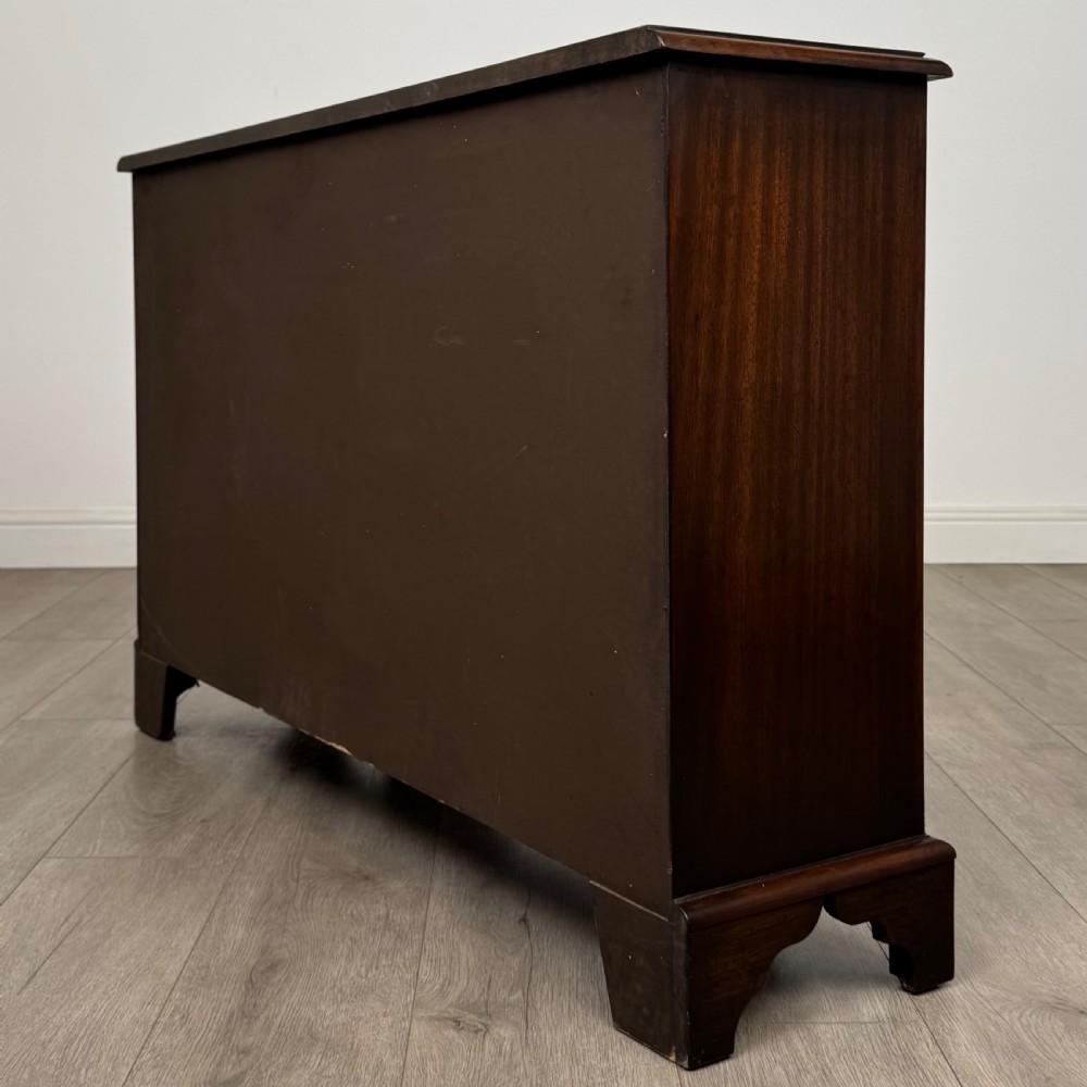 Antique 20th Century Small Breakfront Sideboard In Mahogany  View VIII