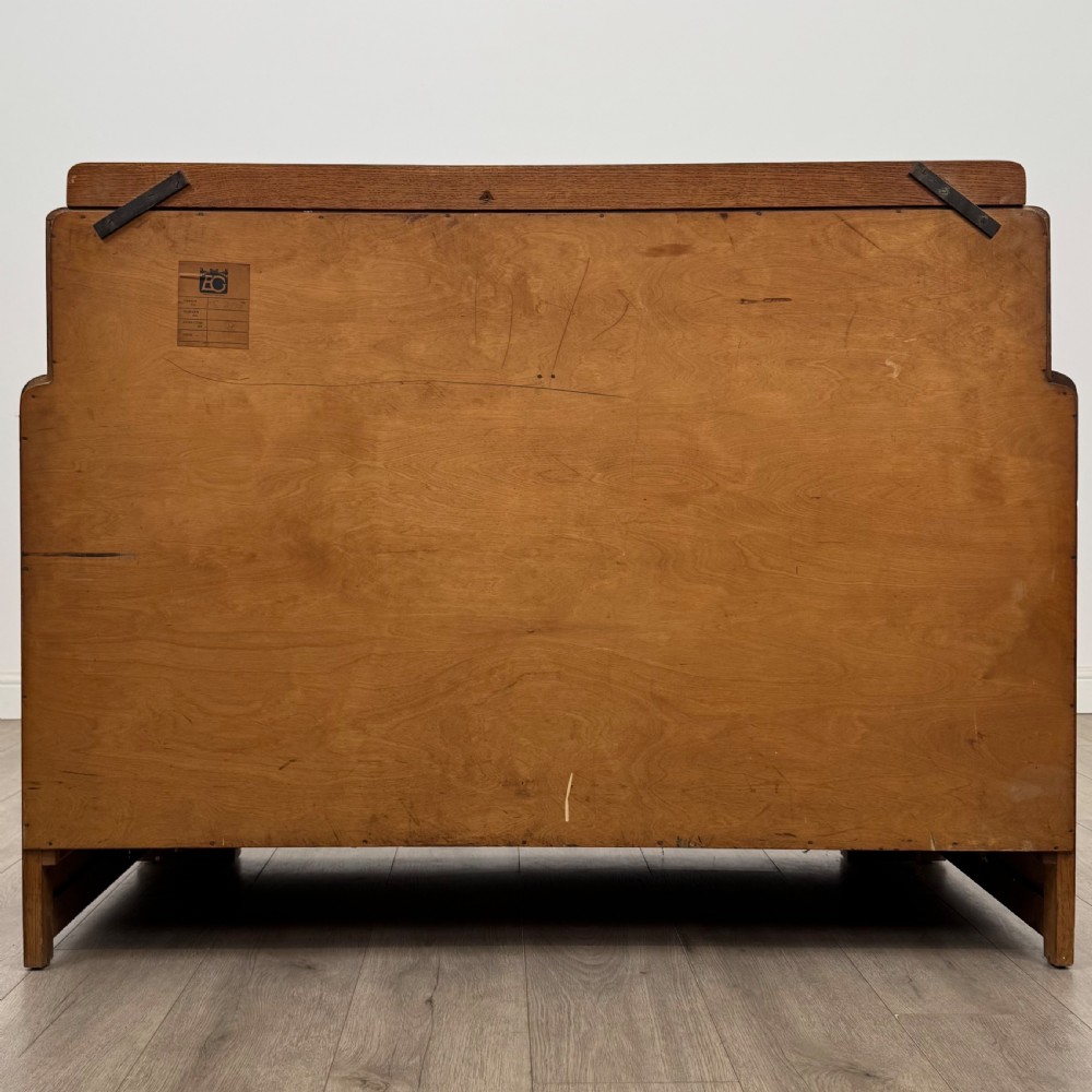 Antique 20th Century Art Deco Sideboard In Golden Oak  View VI