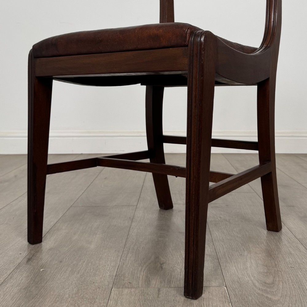 Antique 19th Century Victorian Set Of 8 Mahogany Dining Chairs  View VI
