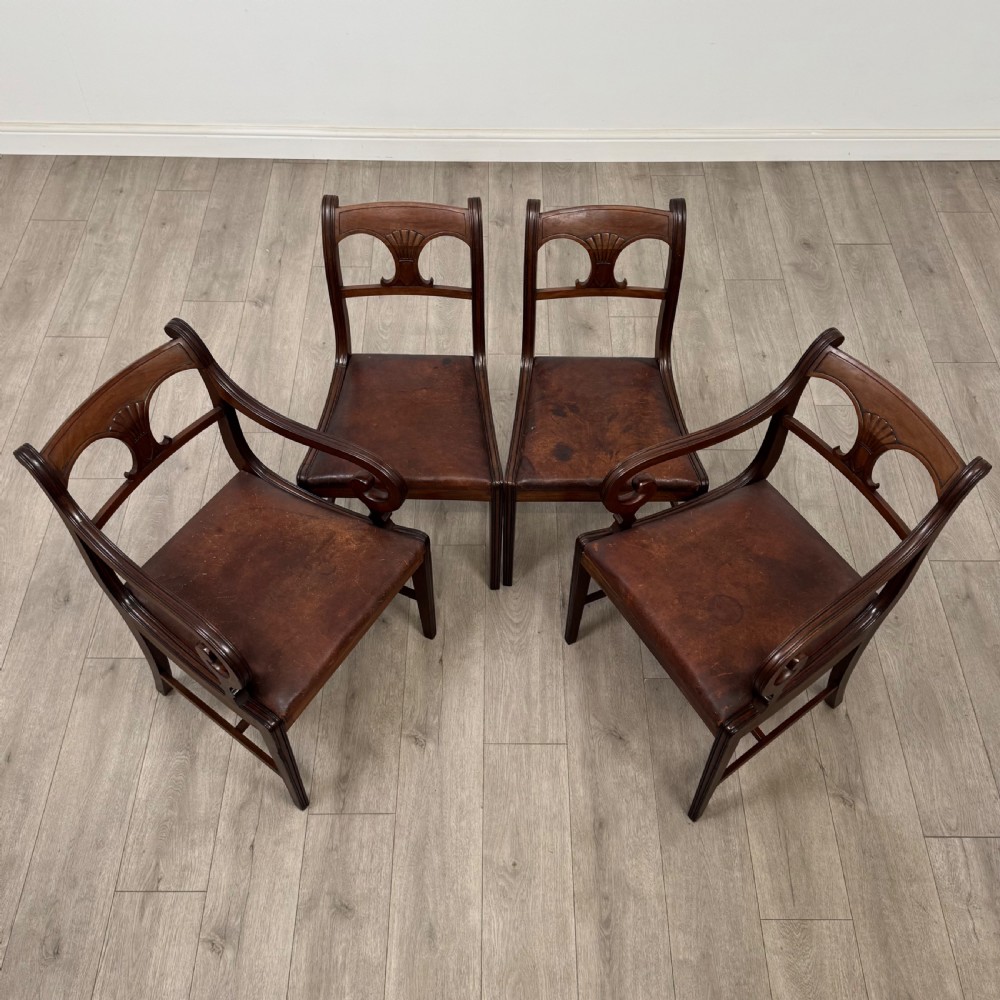 Antique 19th Century Victorian Set Of 8 Mahogany Dining Chairs  View IX