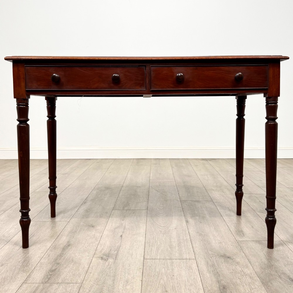  Antique 19th Century Victorian Writing Table In Mahogany 