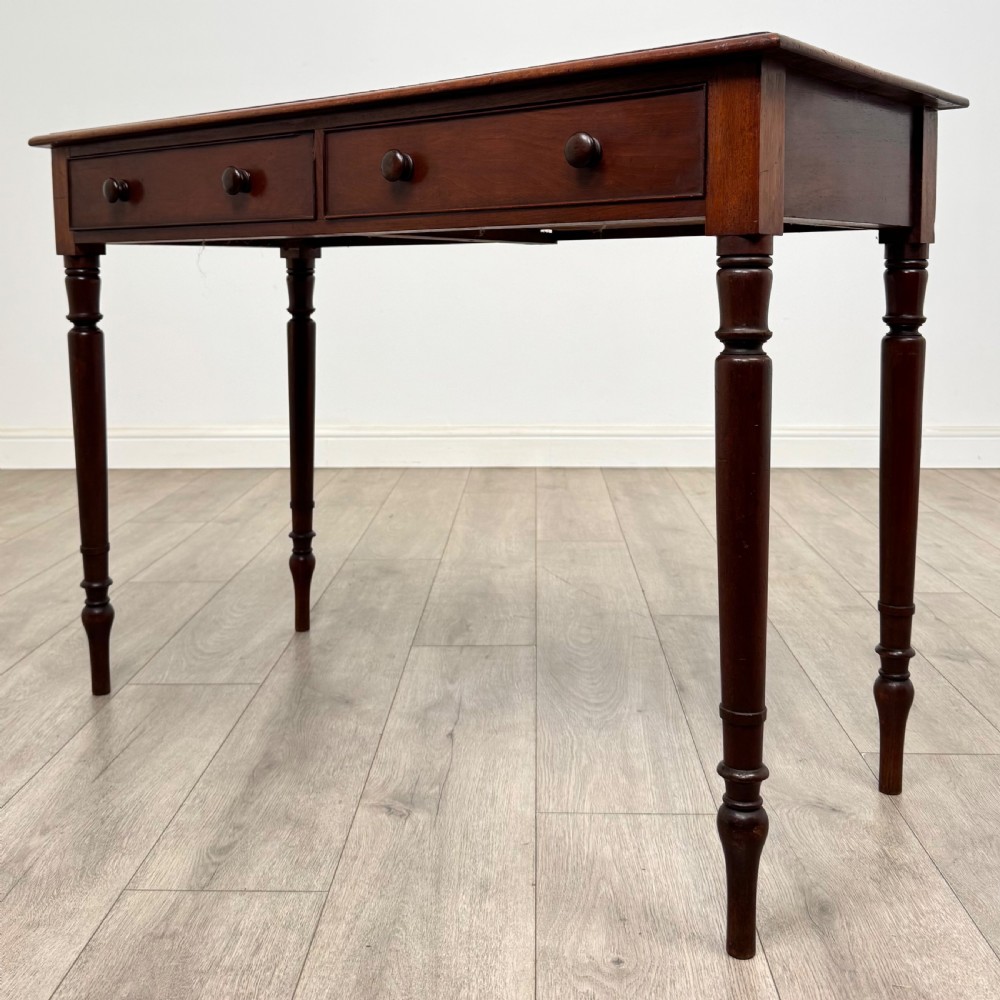  Antique 19th Century Victorian Writing Table In Mahogany  View II