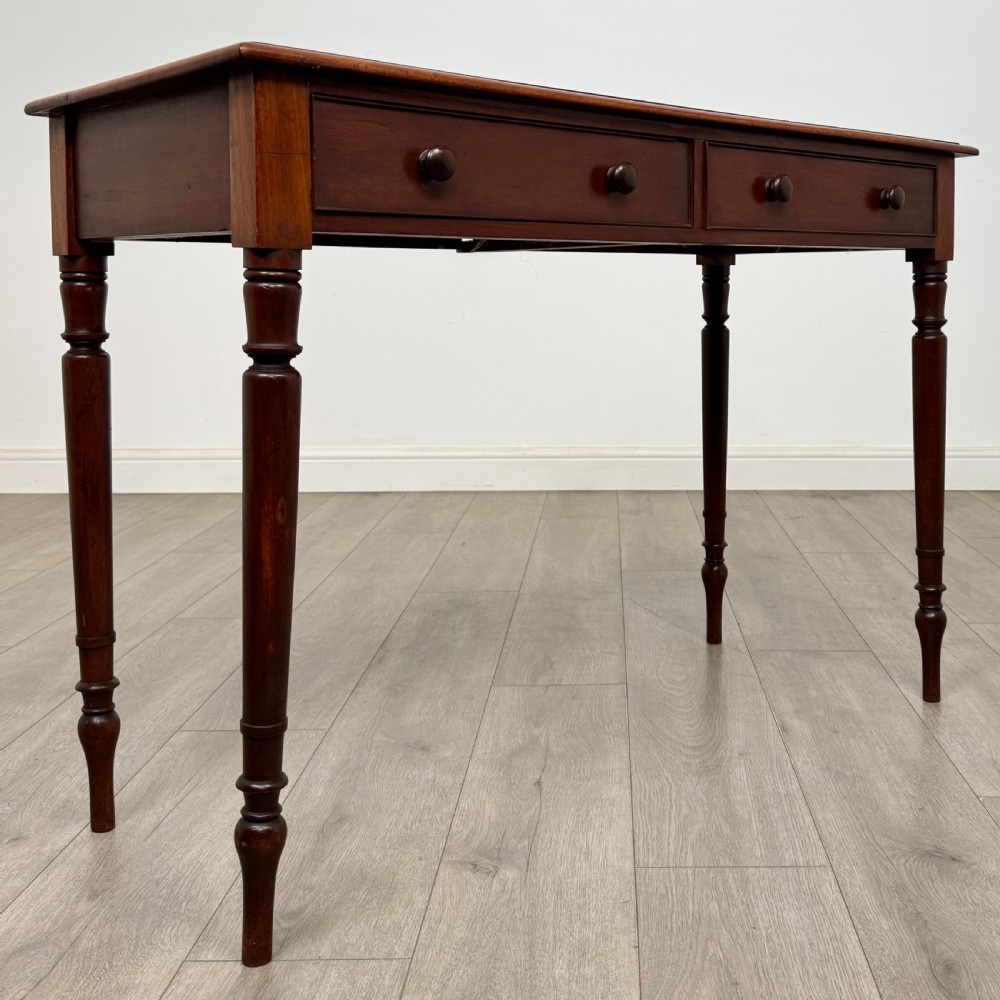  Antique 19th Century Victorian Writing Table In Mahogany  View VIII