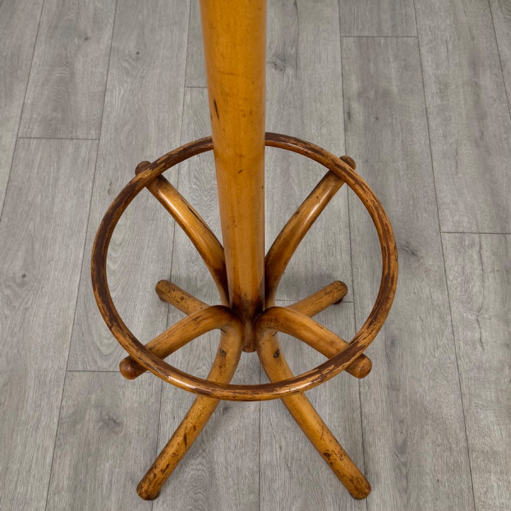 Antique 20th Century Bentwood Coat Stand In Beech  View III