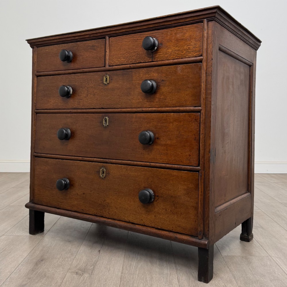 Antique 18th Century Georgian Chest Of Drawers In Oak View II