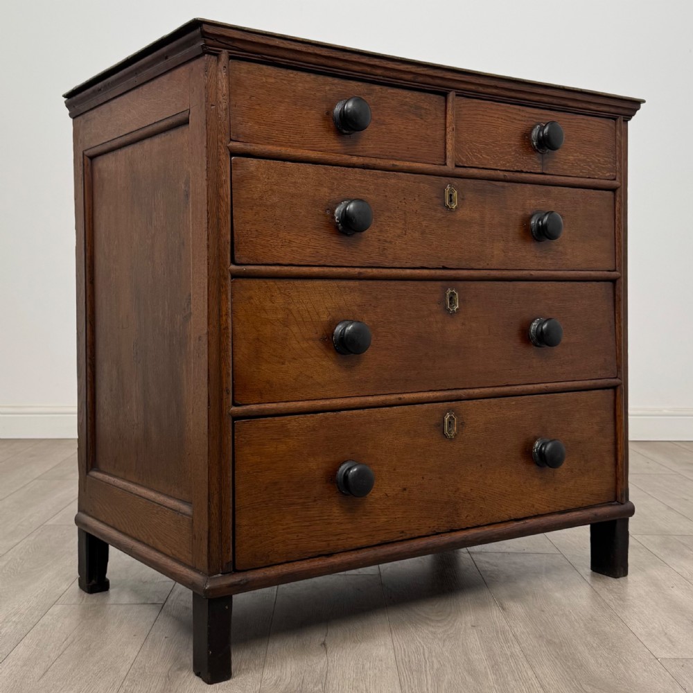 Antique 18th Century Georgian Chest Of Drawers In Oak View IX