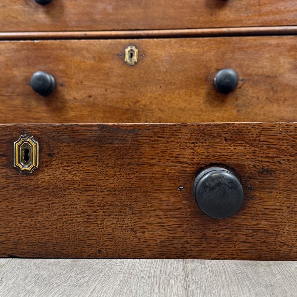 Antique 18th Century Georgian Chest Of Drawers In Oak View XII