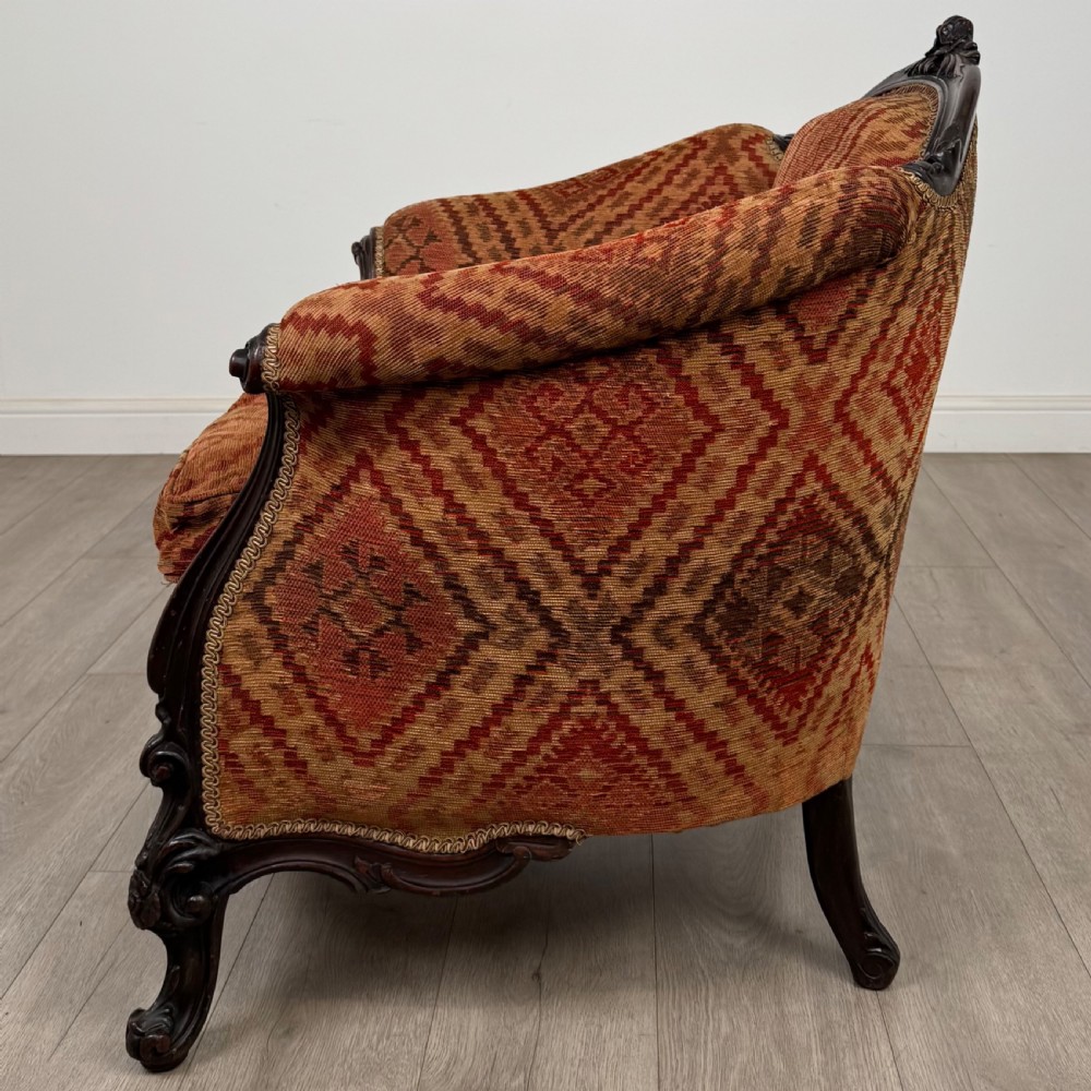  Antique 19th Century Victorian Armchair In Rosewood View III