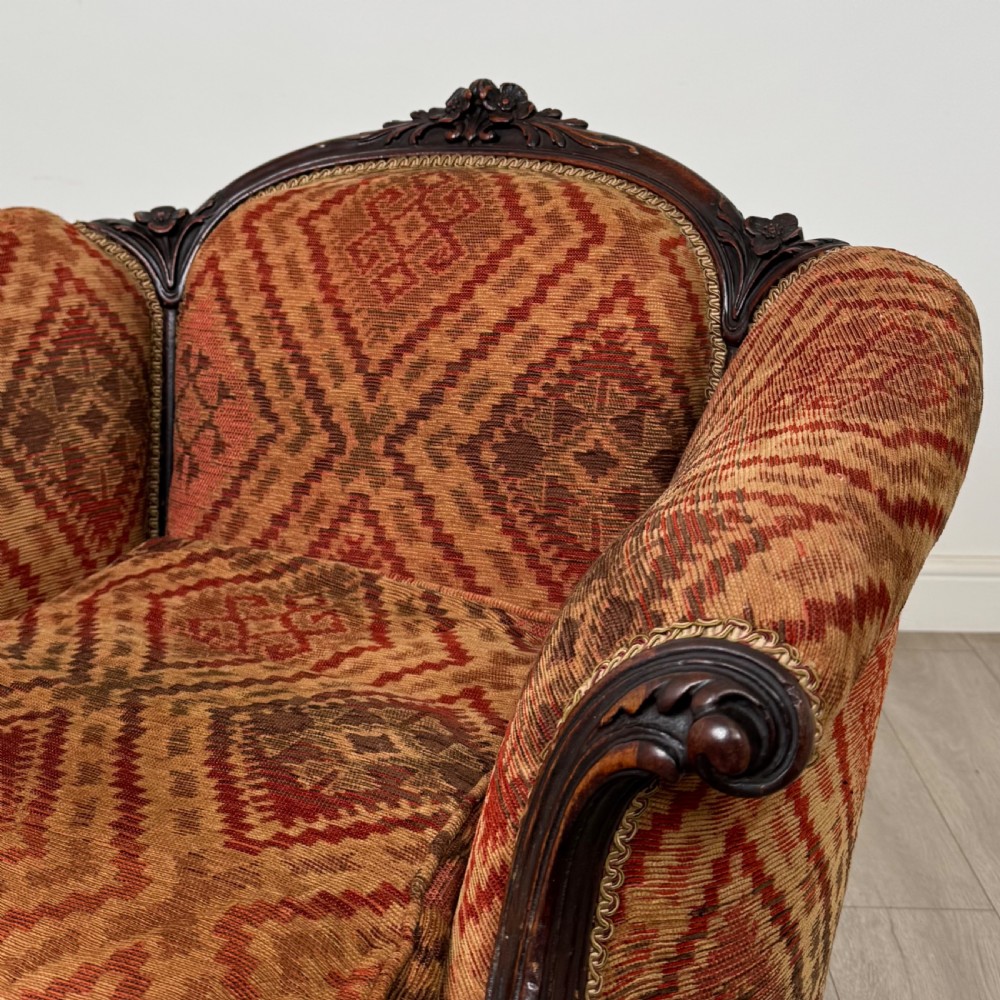  Antique 19th Century Victorian Armchair In Rosewood View X