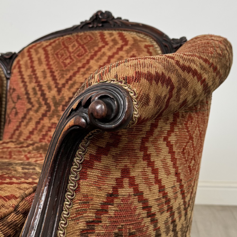  Antique 19th Century Victorian Armchair In Rosewood View XI