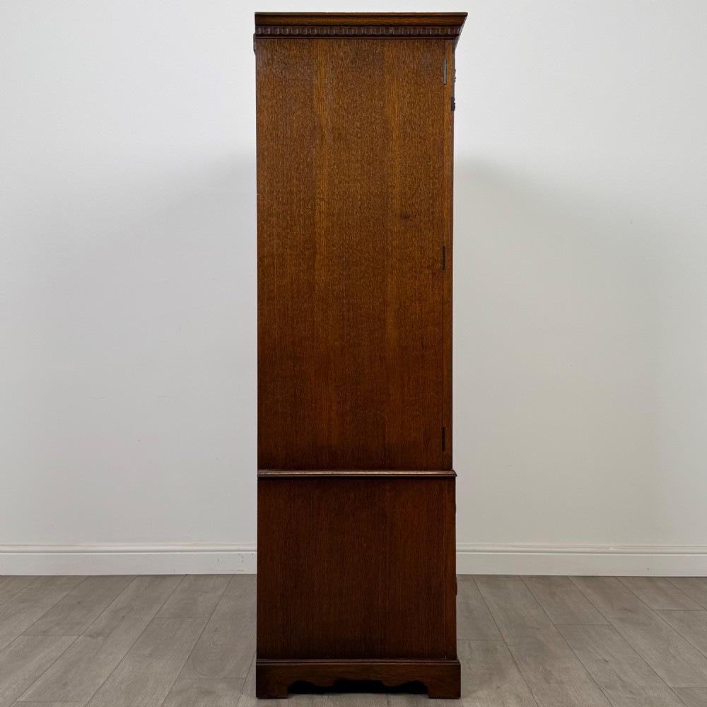 Antique 20th Century Art Deco Oak Wardrobe By Wrighton View VIII