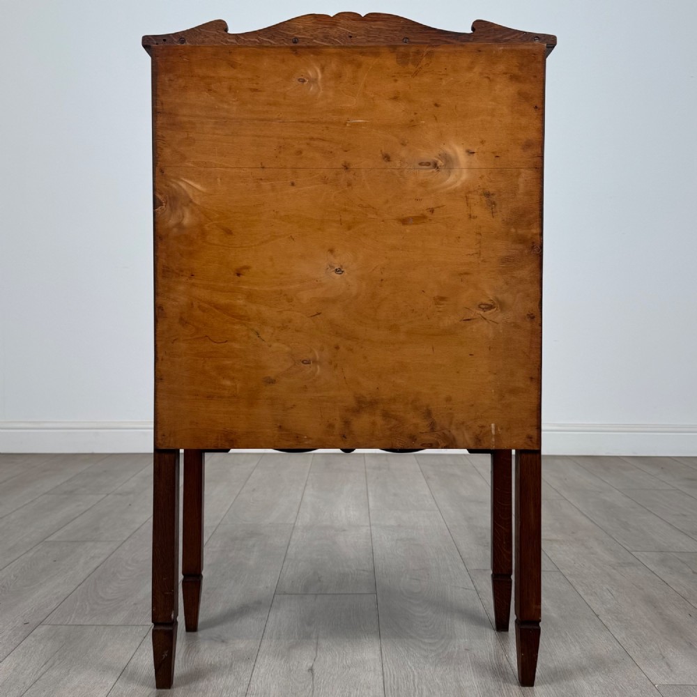 Antique 20th Century Small Edwardian Cabinet In Golden Oak View VI